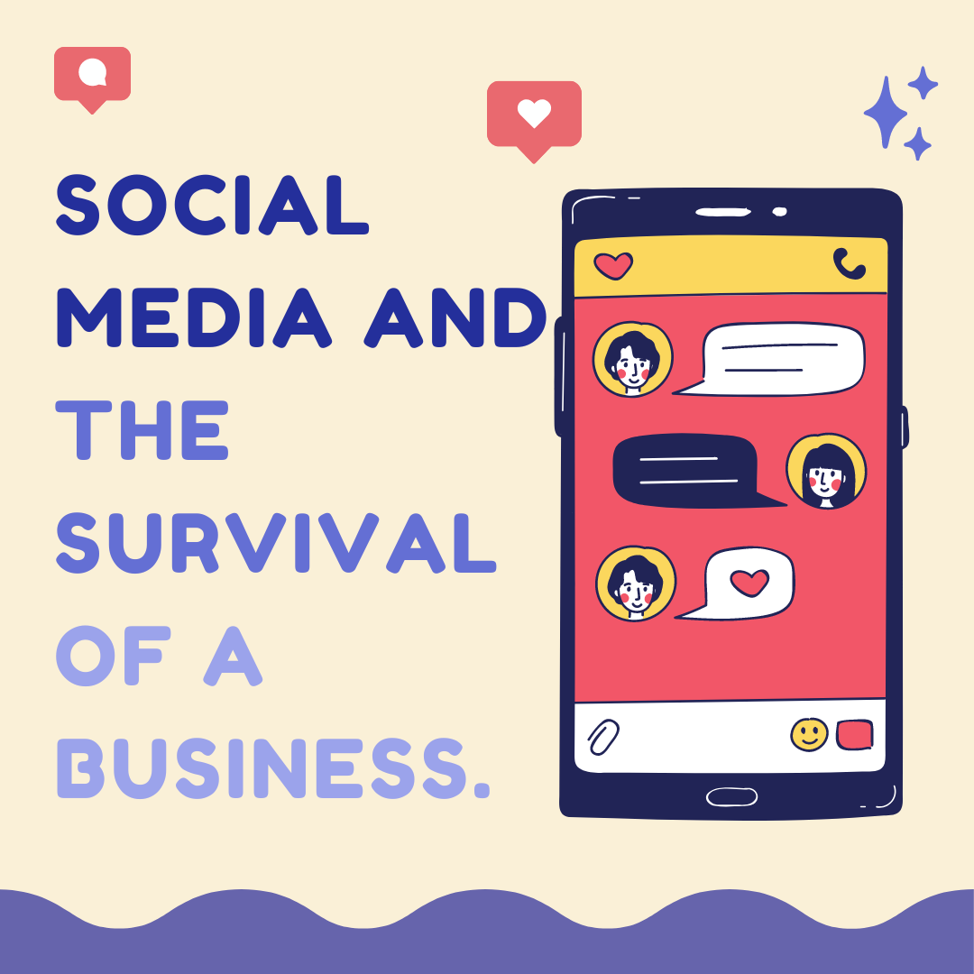 Social media and the survival of a business.